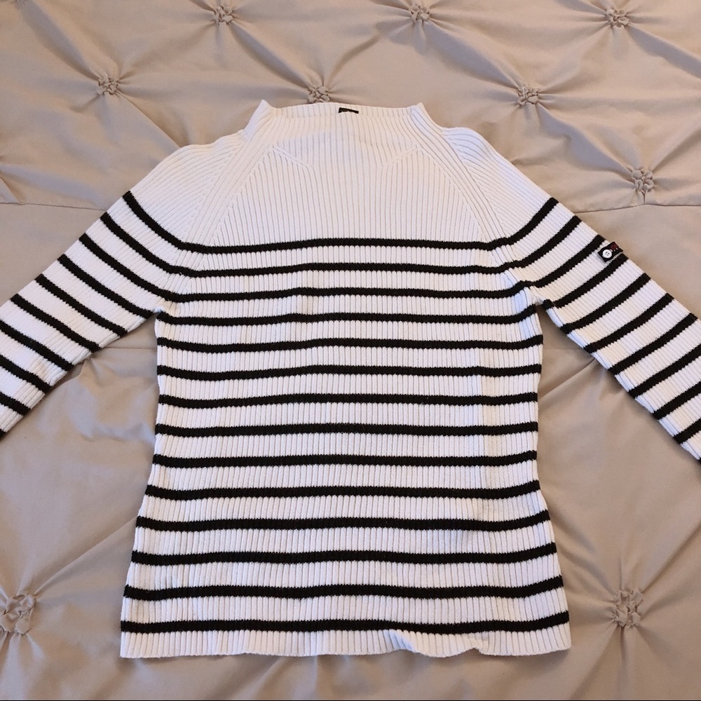 DKNY JEANS stripes sweater
